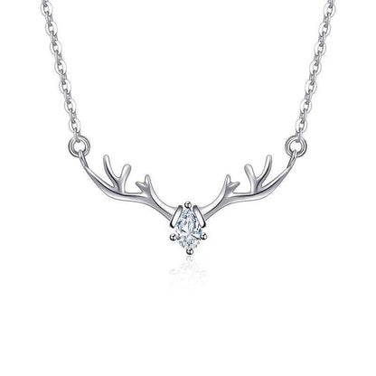 Women's Korean Version Simple Deer Pendant Necklace