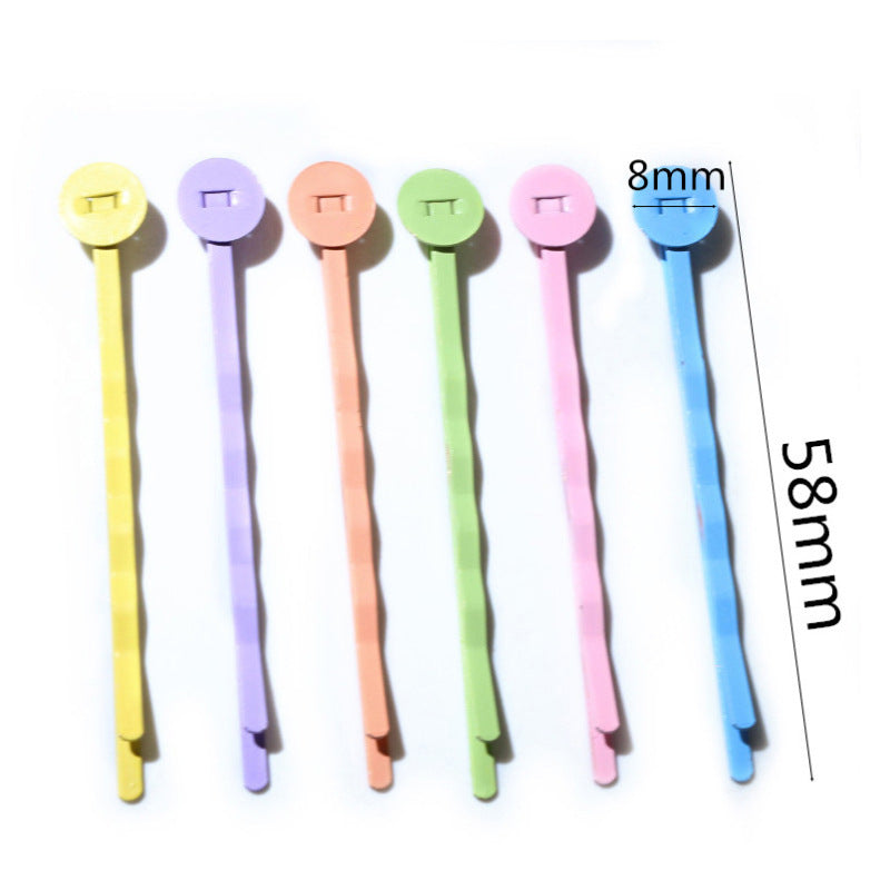Candy Color Band Tray Clip Internet Celebrity Small Hairpin Handmade Hair Accessories 14g