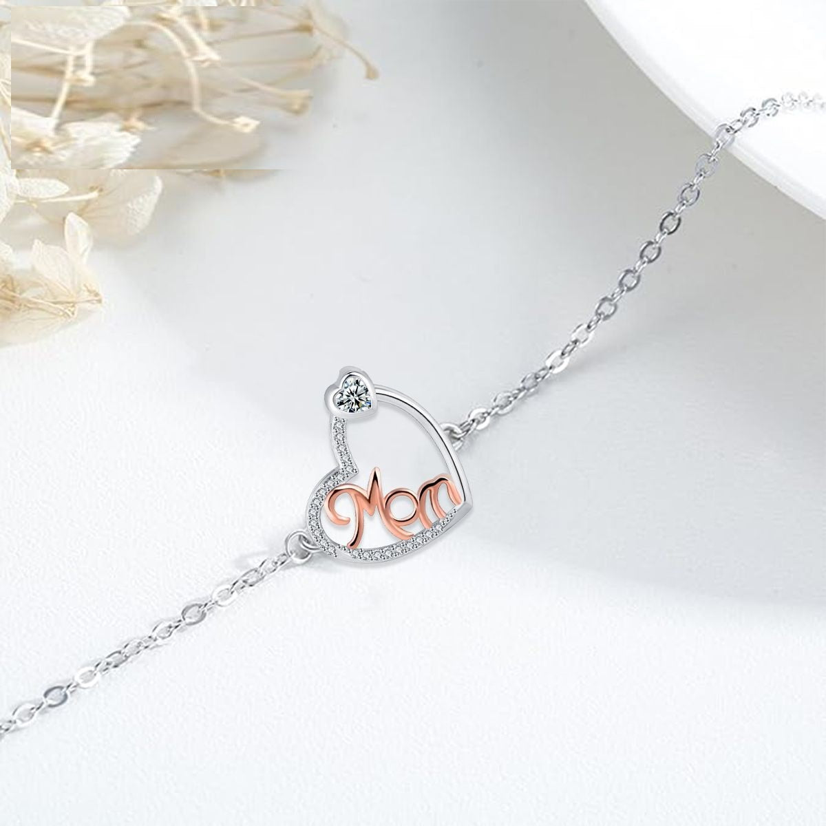 Heart-shaped Bracelet Jewelry Gift For Mother's Day