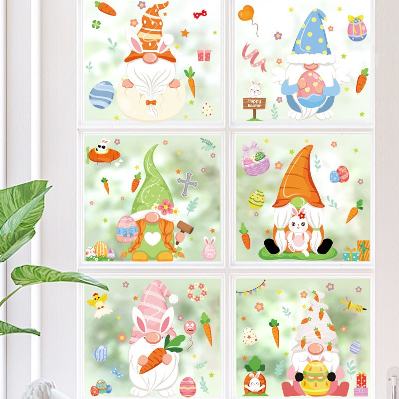 Cute Cartoon Easter Bunny Stickers