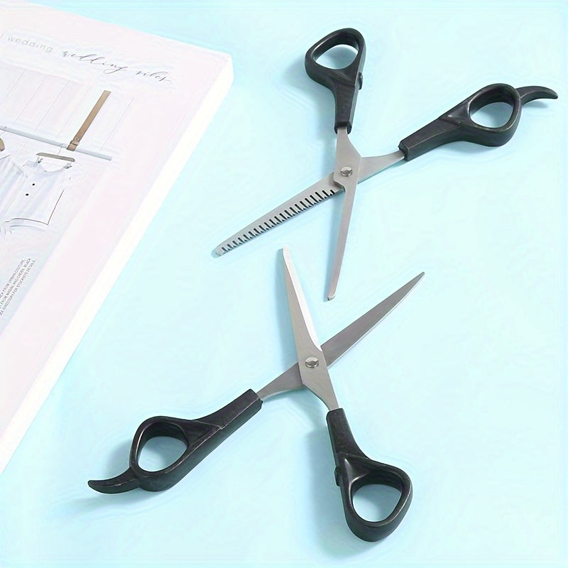 1pc Professional Hair Cutting Scissors - Thinning Shears For Barbers And Salons - Durable And Sharp For Precise Cuts