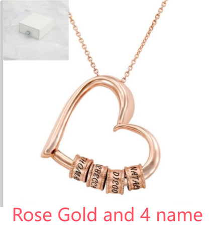 Personalized Heart Necklaces Women Jewelry Custom Name Necklaces & Pendants Mothers Day Gift