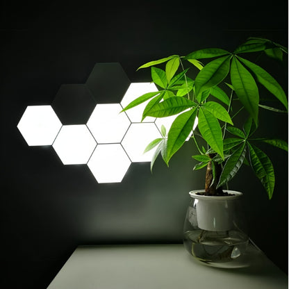 Hexagonal LED Wall Lights 6-Pack - Touch Control Modern Ambient Lighting