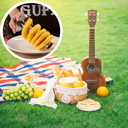 1pc Stainless Steel Pineapple Corer & Slicer: The Ultimate Household Kitchen Gadget for Fruit Core Removal!