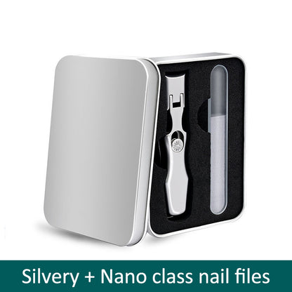 Splash Resistant Stainless Steel Nail Clippers With Large Openings