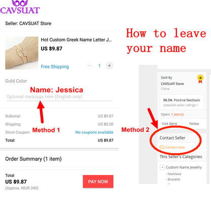 Stainless Steel Mother's Day Gift Female Jewelry English Letter Hand-painted Necklace