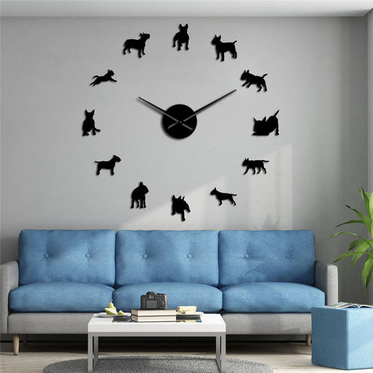 Modern 3D DIY Large Wall Clock - Luxury Acrylic Mirror Quartz Silent Home Decor for Living Room & Bedroom