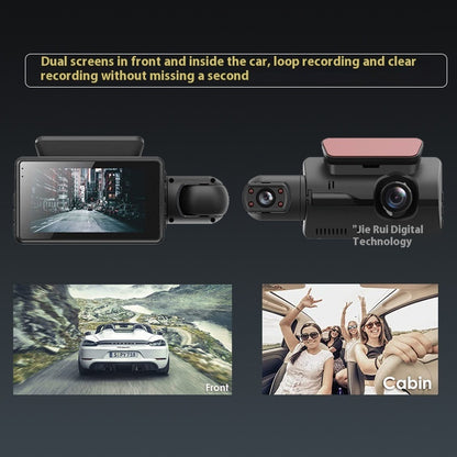 Car Front Car 3-inch Driving Recorder HD Dual Lens On-board Camera