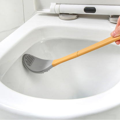 Rubber Head Toilet Brush Soft Non-slip Cleaning Brush Wall Hanging Floor Super Decontamination Bathroom Cleaning Tool