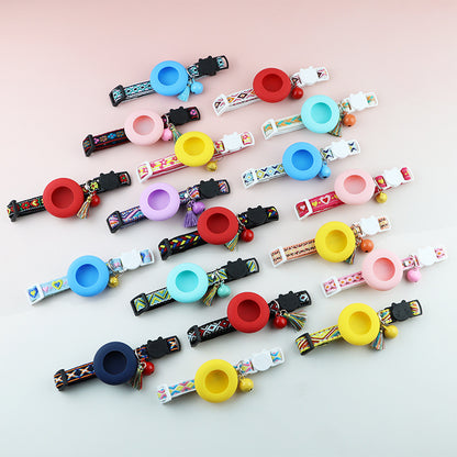 GPS Collar Silicone Holster Pet Collar Bell