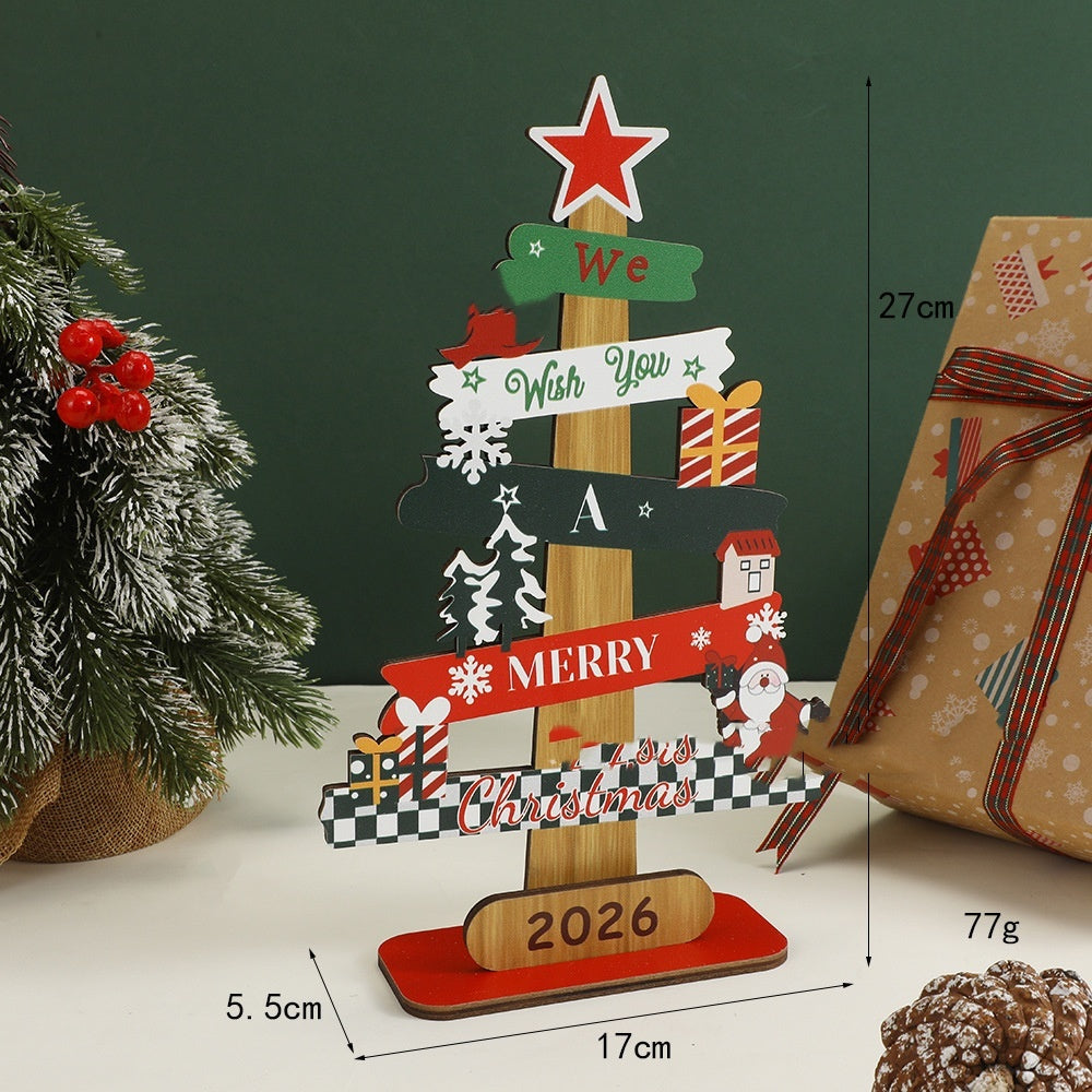 Christmas Wooden Desktop Decoration Home Decoration
