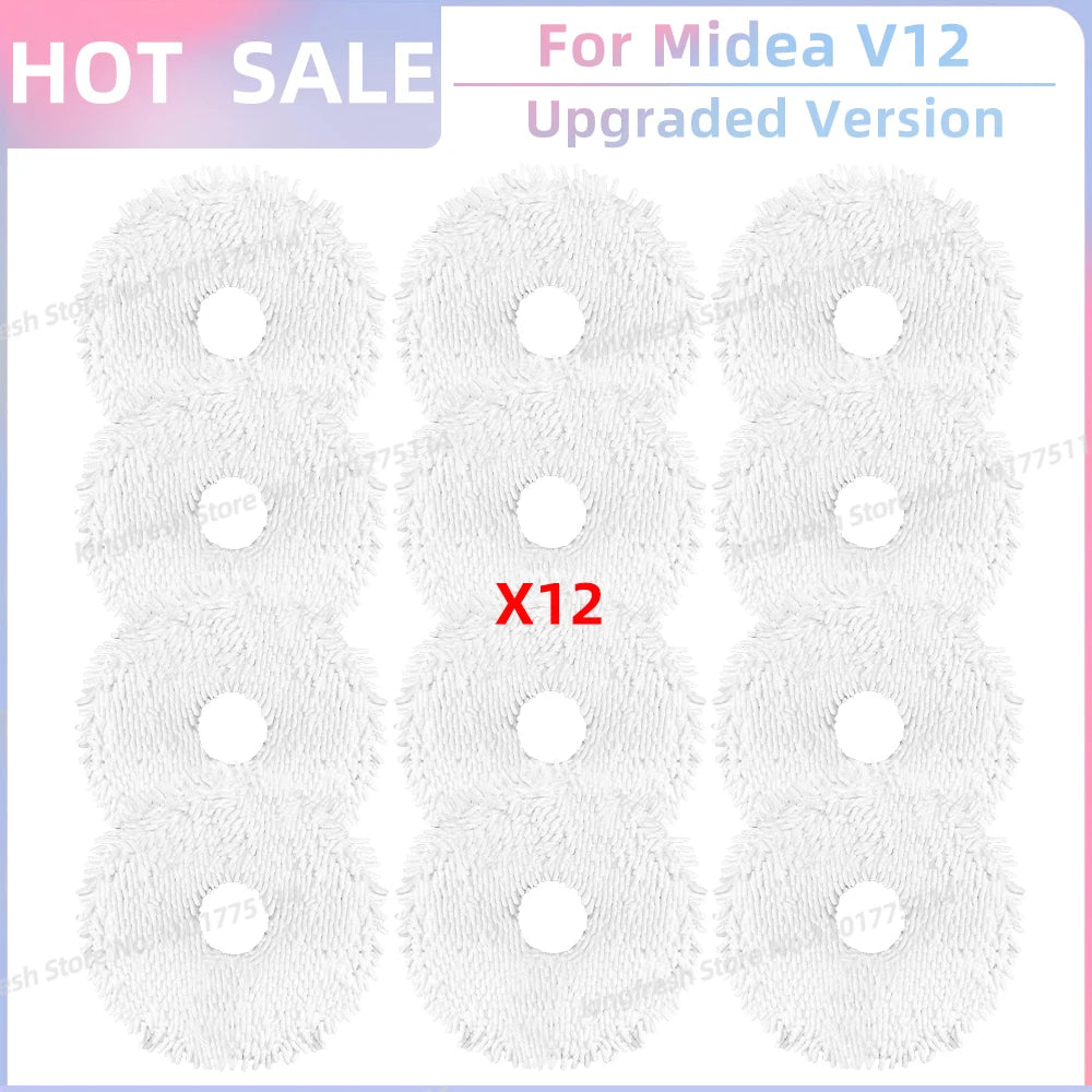 Fit for 미디어 Midea V12 / Eureka J12 Ultra Replacement Parts Accessories Main Roller Side Brush Hepa Filter Mop Cloth Dust Bag