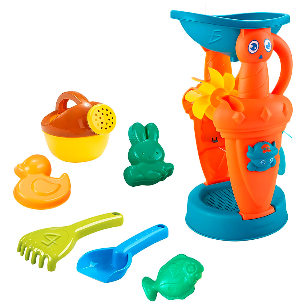 Large Foldable Plastic Sand Mill Soft and Safe Indoor/Outdoor Beach Toy Set for Kids Summer Style Pool Accessory