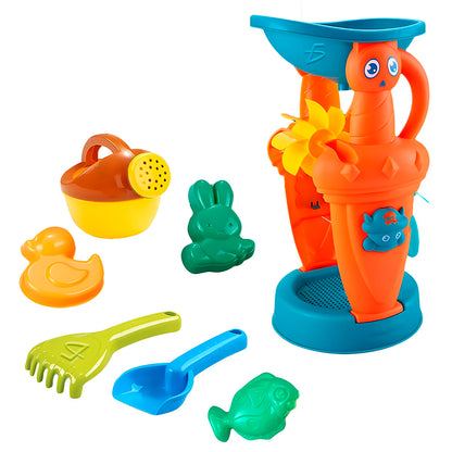 Large Foldable Plastic Sand Mill Soft and Safe Indoor/Outdoor Beach Toy Set for Kids Summer Style Pool Accessory