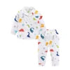 Organic Cotton Casual Unisex Baby Pajamas Soft Cozy Anti-Bacterial Quick Dry Breathable Full Sleeve Sleepwear for Newborns