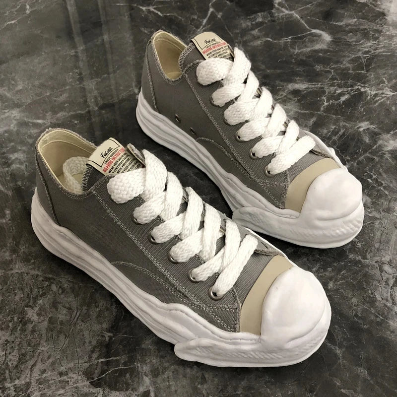 Men's MMY Canvas Shoes Top Quality Dissolve Sole Casual Shoes High Street Designer Couples Board Sneakers