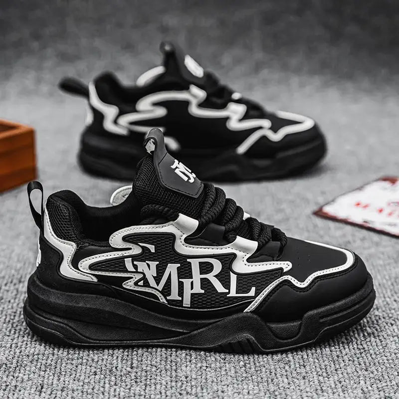 Designer Men's Casual Sports Shoes Breathable Comfortable Durable Outdoor Sneakers Black White Blue 2026