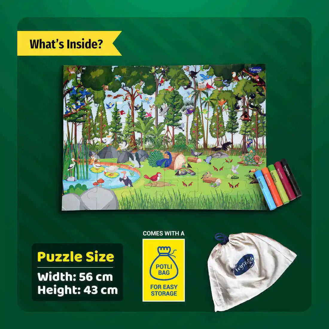 Colorful Bird Matching Activity Toy Find the Character Birds Educational Paper & Cardboard Puzzle Game for Kids Ages 2-7