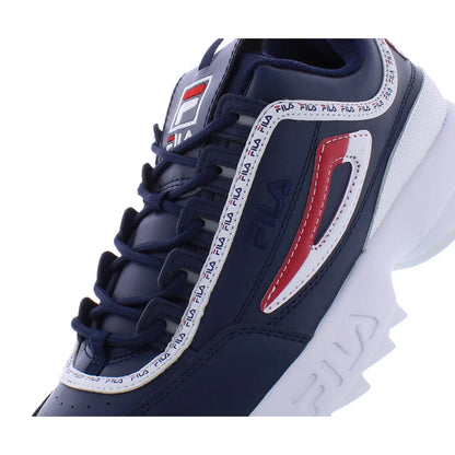 Fila Disruptor II Premium Repeat Men's Running Shoes Navy Blue/White/Red Color | 100% Authentic
