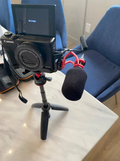Camera Microphone,COMICA CVM-VM10II Professional Shotgun Microphone with Shock Mount For iPhone,DSLR Camera,Android Smartphones