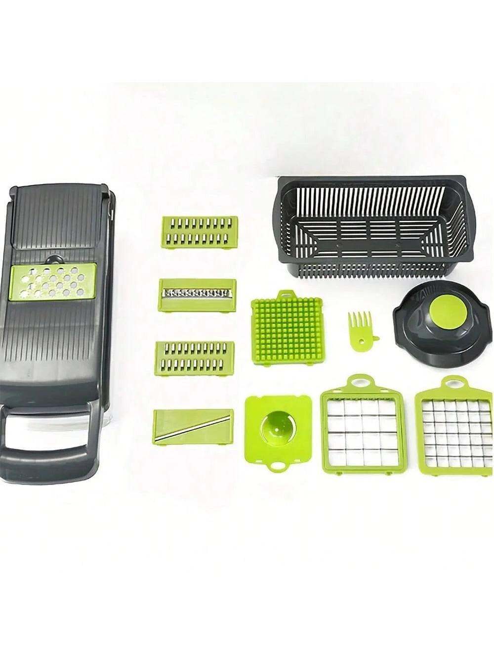 14pcs Vegetable Chopper Multifunctional Fruit Slicer Manual Food Grater Vegetable Slicer Cutter With Container  Kitchen Gadgets