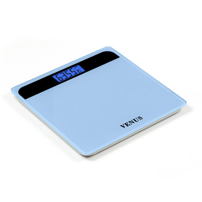 Temper Glass Bathroom Scale with LCD Display 180kg Capacity Slim Compact Portable Digital Body Weight Floor Scale Household Use