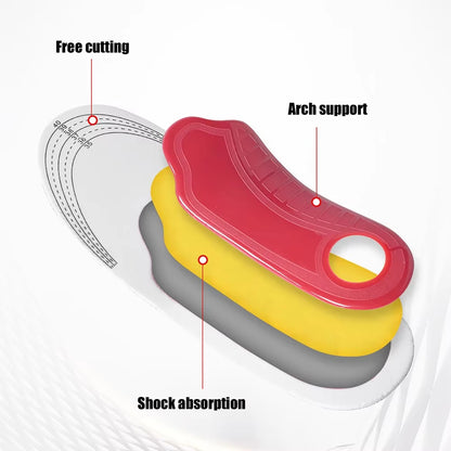 Orthotic Insoles Arch Support Orthopedic Insoles for Flat Feet, Air Cushion Damping Padding Ease Foot Pressure