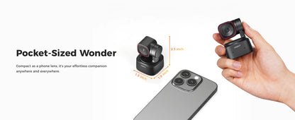 OBSBOT Tiny 2 Lite 4K Webcam for PC, AI Tracking PTZ Streaming Camera with 1/2" Sensor, Gesture Control, 60 FPS, HDR, Microphone