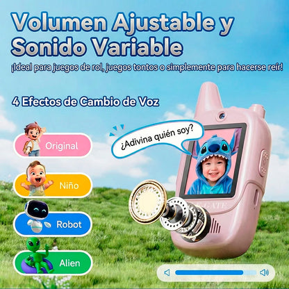 Pair of Kids 2.4G WIFI Video Walkie-Talkies Toy for Communication and Fun