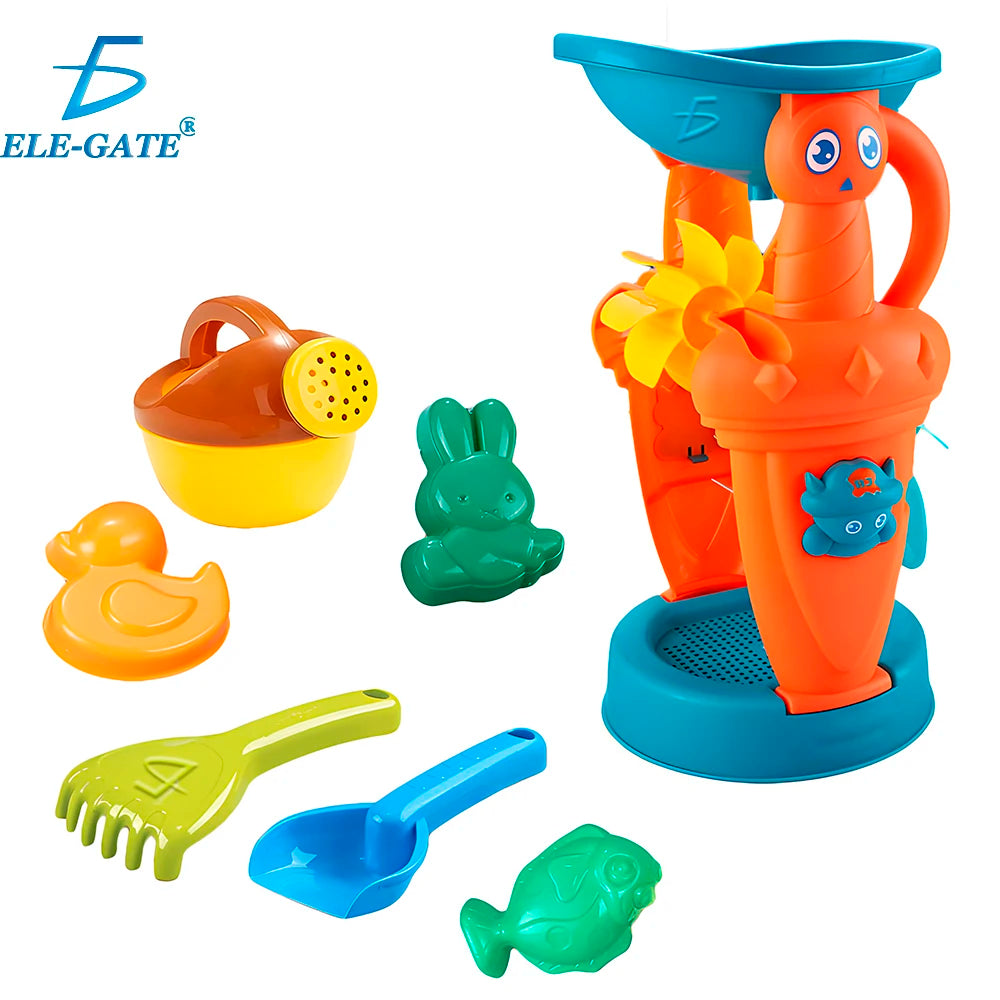 Large Foldable Plastic Sand Mill Soft and Safe Indoor/Outdoor Beach Toy Set for Kids Summer Style Pool Accessory