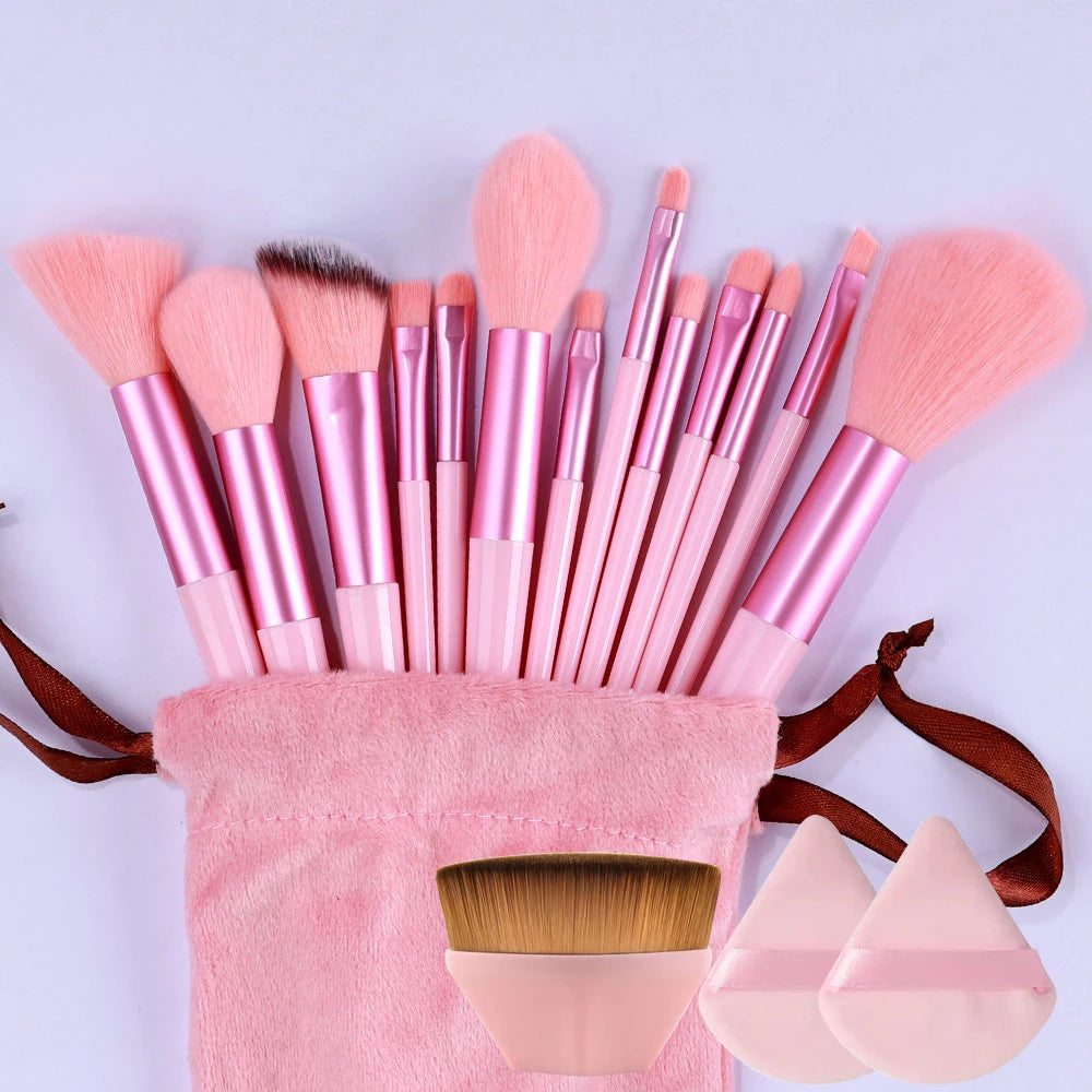 New 13PCS Makeup Brushes Set Super soft detail brush Blush Brush Foundation Concealer Contour Eyeshadow Brush Women Beauty Tools