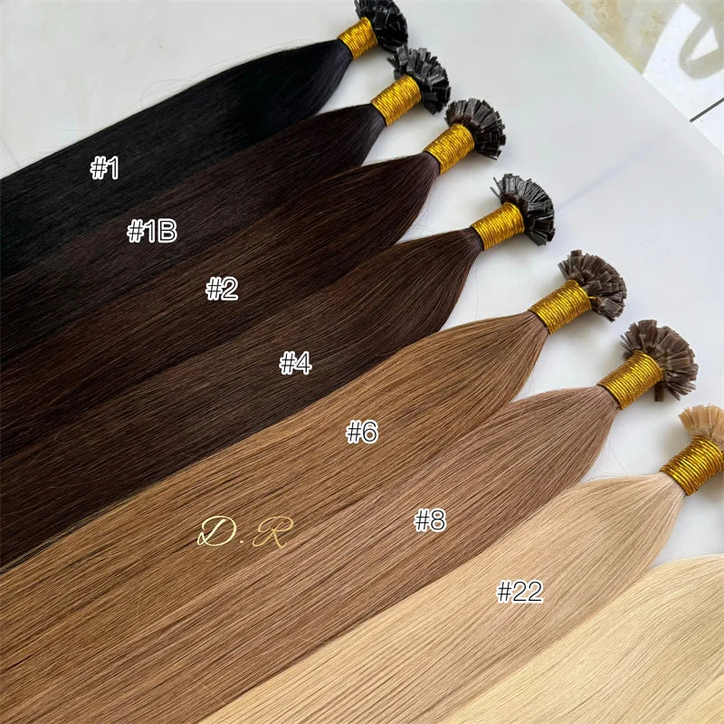 Top Quality Cuticle Aligned K Tip Hair Human Hair Double Drawn Keratin Tip Hair Extension
