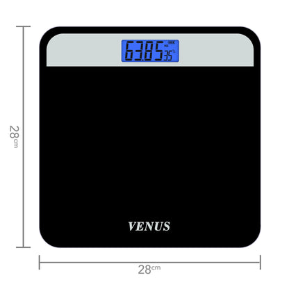 Temper Glass Bathroom Scale with LCD Display 180kg Capacity Slim Compact Portable Digital Body Weight Floor Scale Household Use