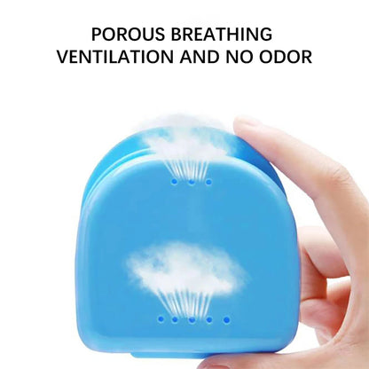 Retainer Case ~ Deep Gumshield Box, Denture Mouthguard Brace Dental Storage Case