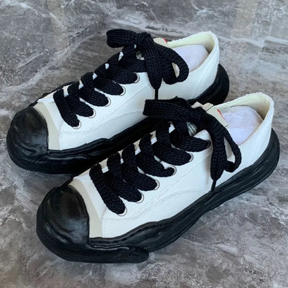 Men's MMY Canvas Shoes Top Quality Dissolve Sole Casual Shoes High Street Designer Couples Board Sneakers