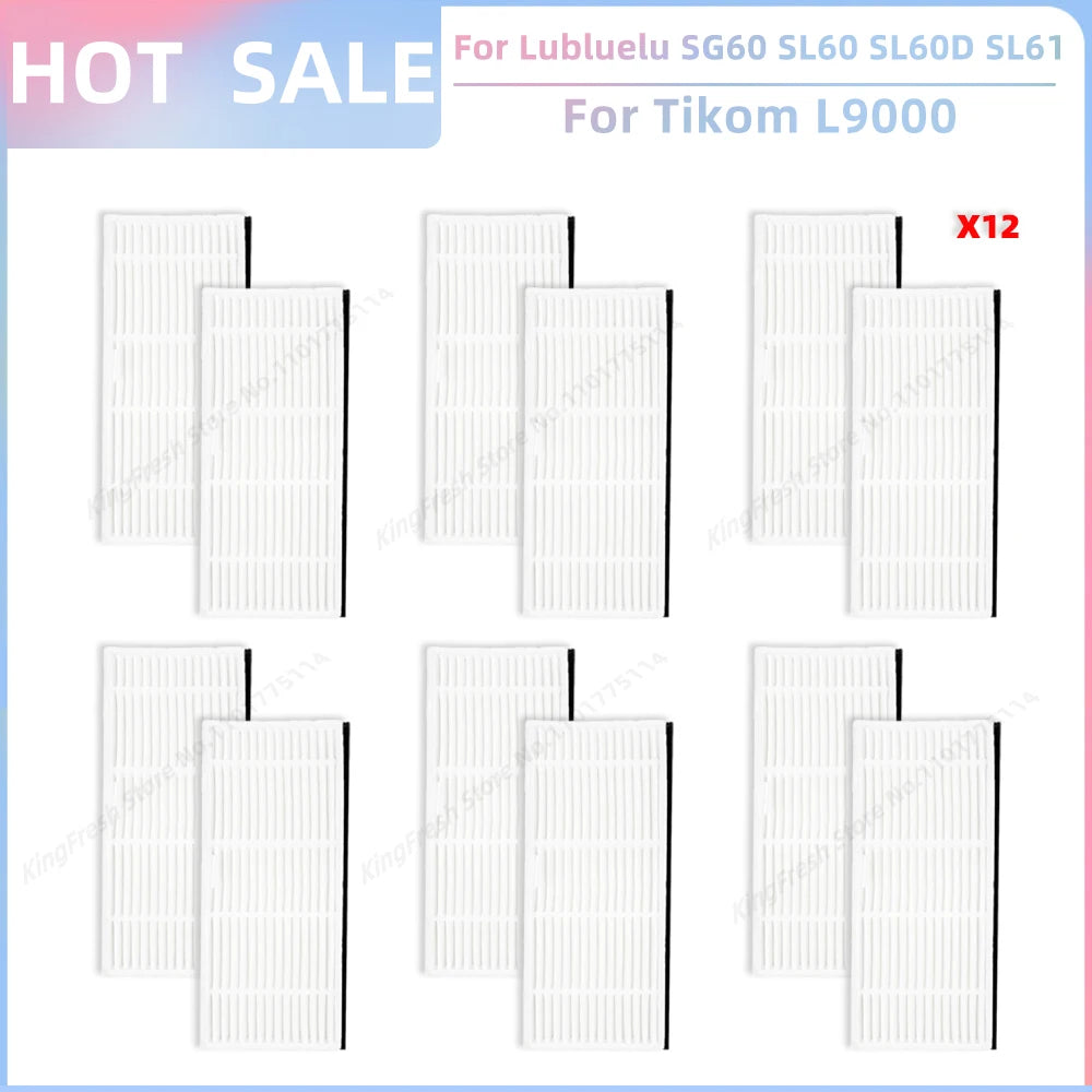 Fit For Lubluelu SG60 SL60 Plus SL60D SL61,Tikom L9000 L8000,Agaro Alpha,Laresar L6 Nex Parts Main Roller Brush Filter Mop Cloth