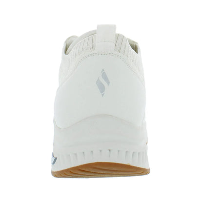 For Arch Fit S-Miles Walk on for Women Lighted White Sneakers with Knitted Upper and Rubber Insole Made in China