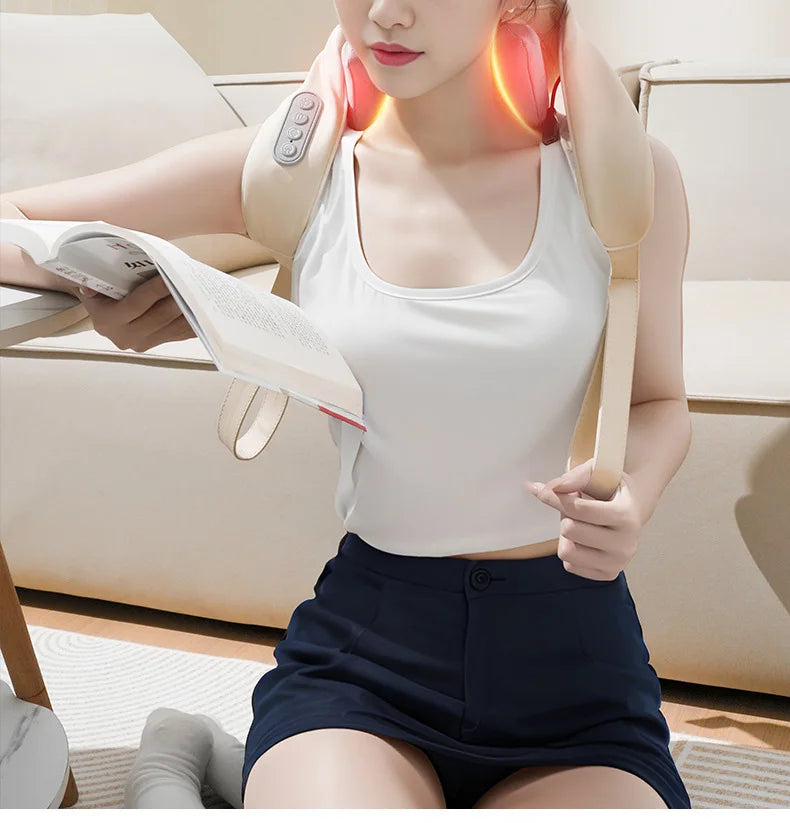 Multifunctional Cervical Massager Shoulder Neck Hot Compress Trapezius Muscle Massager