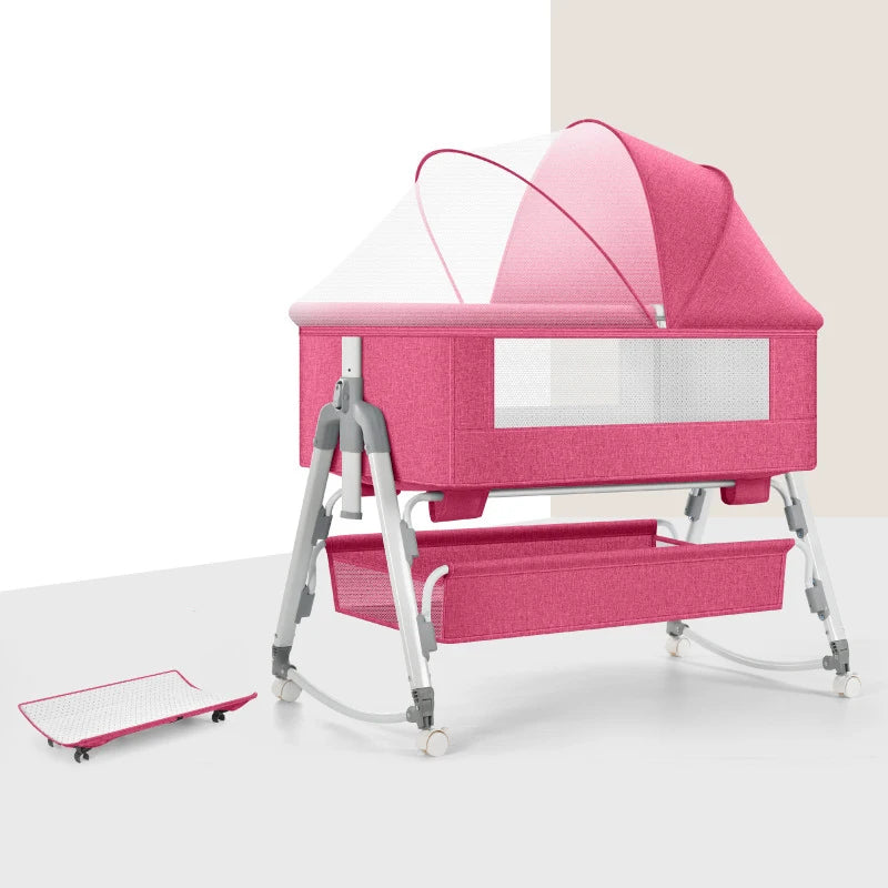 Baby Bassinet,Kids Cot Baby Crib Cradle Newborn Movable Portable Nest Crib Baby Travel Bed