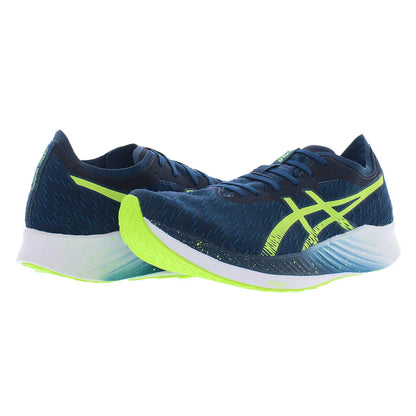 Blue neon Asics running shoes Mens Asics Magic Speed shoes Comfortable blue neon shoes Running shoes for men | 100% Authentic
