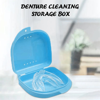 Retainer Case ~ Deep Gumshield Box, Denture Mouthguard Brace Dental Storage Case