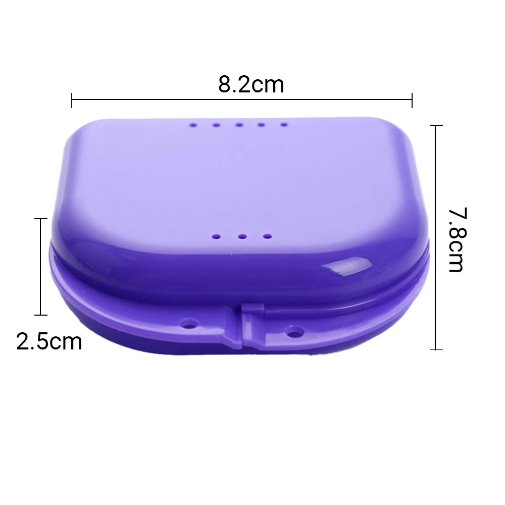 3PCS Retainer Case ~ Deep Gumshield Box, Denture Mouthguard Brace Dental Storage Case