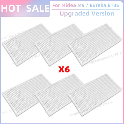 Fit For ( Midea M9, Eureka E10S, Eureka E20 Plus, Midea VCR S10 Plus, PObode A8 ) Parts Main Roller Side Brush Filter Mop Cloth