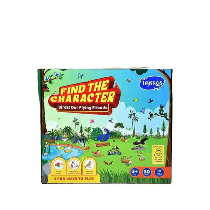 Colorful Bird Matching Activity Toy Find the Character Birds Educational Paper & Cardboard Puzzle Game for Kids Ages 2-7