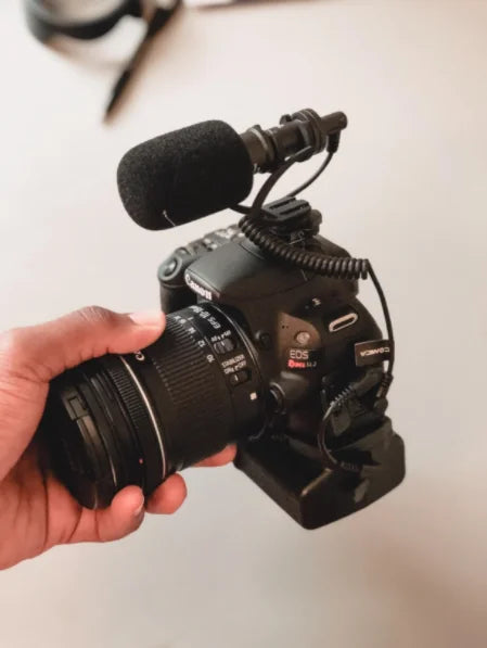 Camera Microphone,COMICA CVM-VM10II Professional Shotgun Microphone with Shock Mount For iPhone,DSLR Camera,Android Smartphones
