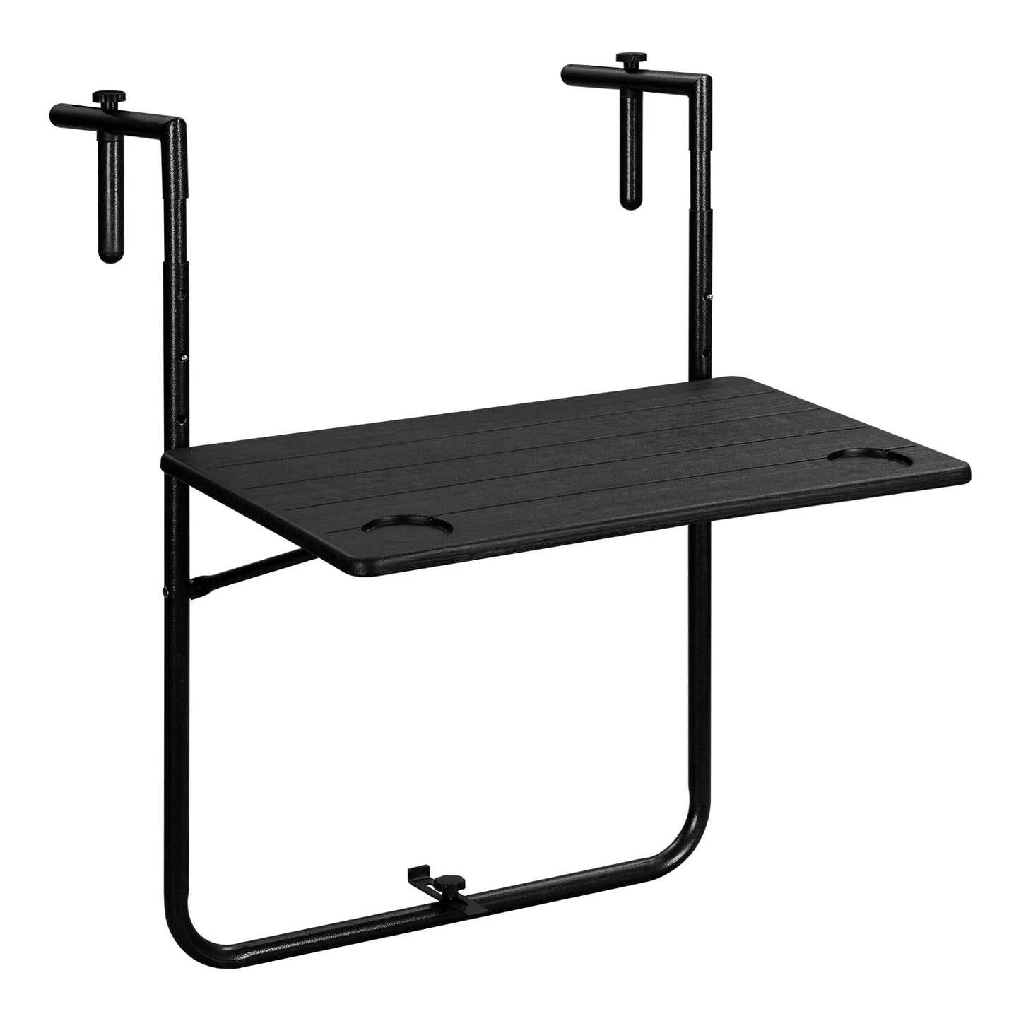 WOLTU Foldable Wall Hanging Balcony Table 3 Levels Height-Adjustable Weatherproof 60x36cm Computer Desk for Garden Outdoor