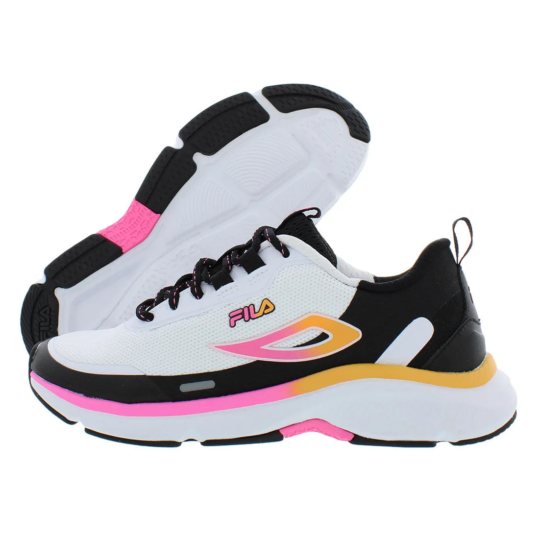 Fila Women's Memory Trexler Running Shoes in White/Pink/Orange Color Scheme | 100% Authentic