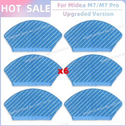 Fit For ( Midea M7 / M7 Pro / M7 EVO, Eureka NER700 ) Vacuum Parts Main Roller Side Brush Hepa Filter Mop Cloth Accessories