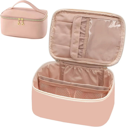 Wholesale Fashionable Leather Travel for Toiletry Bag Best Price Makeup Case with Zipper Closure Cosmetic Bags & Cases