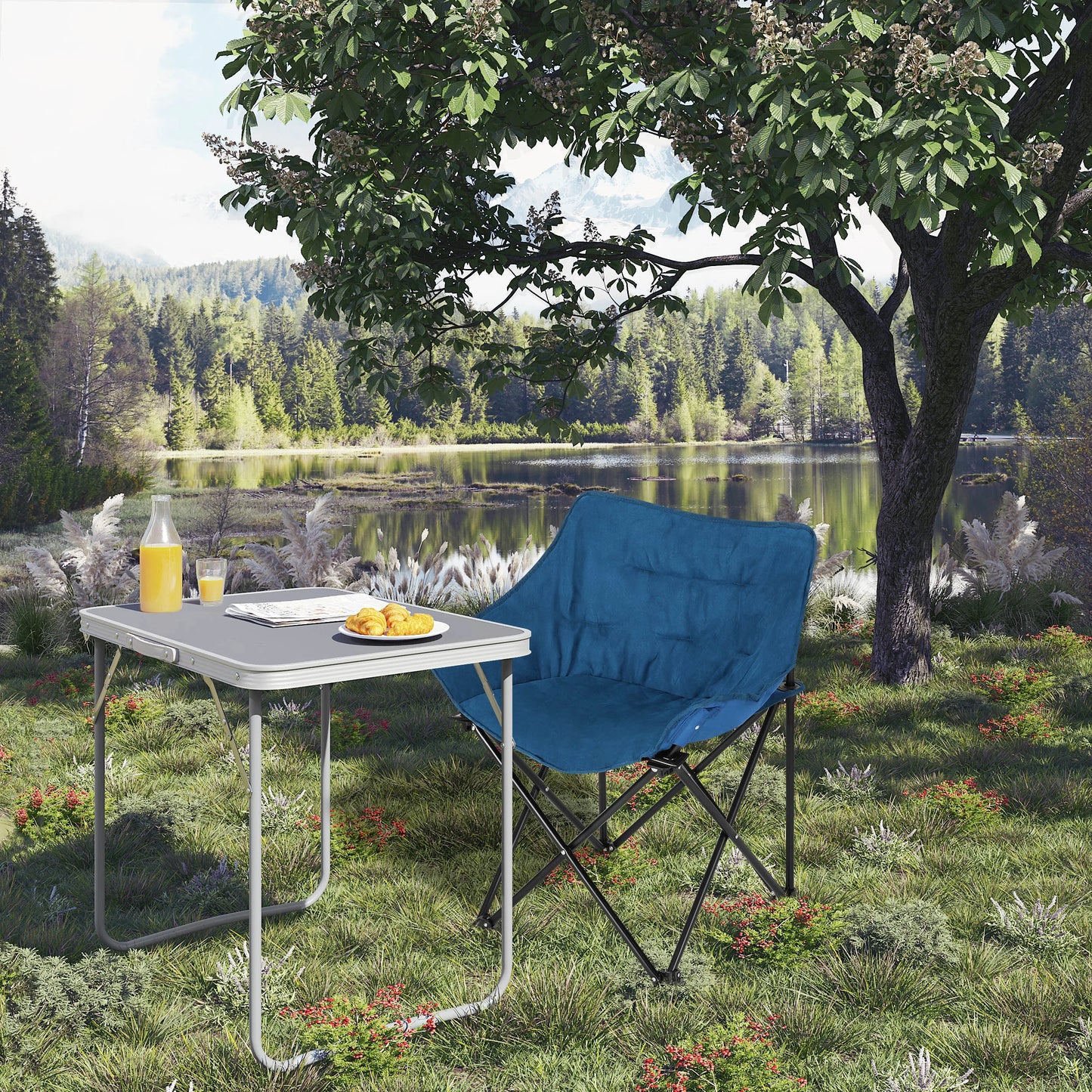 1PC Foldable Camping Lightweight Portable Fishing Chair Folding Armchair with Padded Seat Carry Bag  for Outdoor Beach Picnic